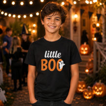Little Boo Naranja Negro Halloween Familia Combina