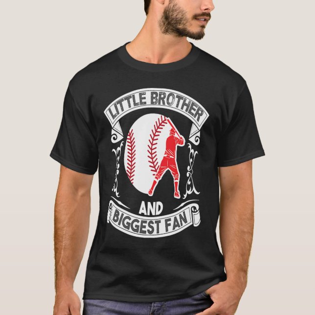 Camiseta Little Brother And Biggest Fan Baseball Match (Anverso)