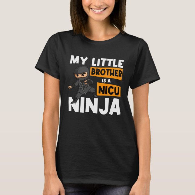 Camiseta Little Brother Baby Bro Lil Kid Younger Sibling Ni (Anverso)