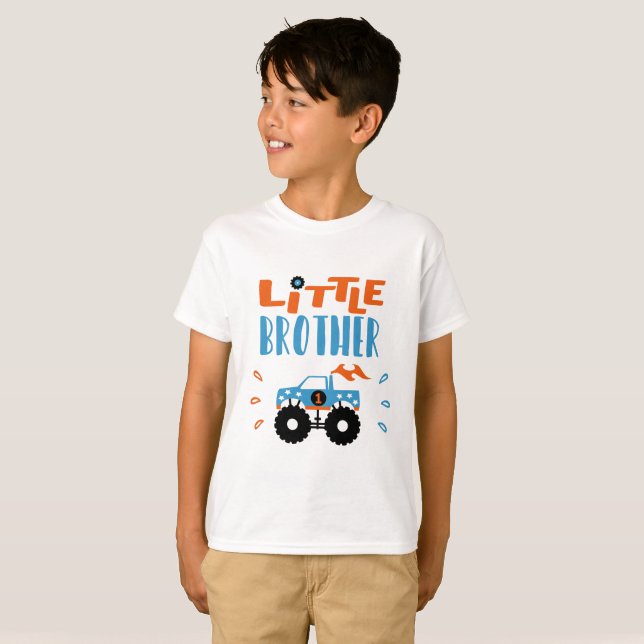Camiseta little brother monster truck (Anverso completo)