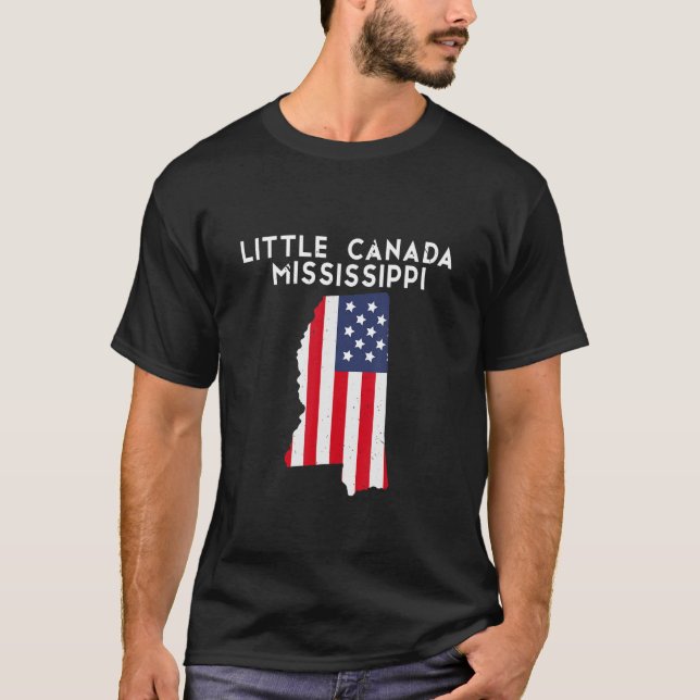 Camiseta Little Canada Minnesota USA State America Travel M (Anverso)