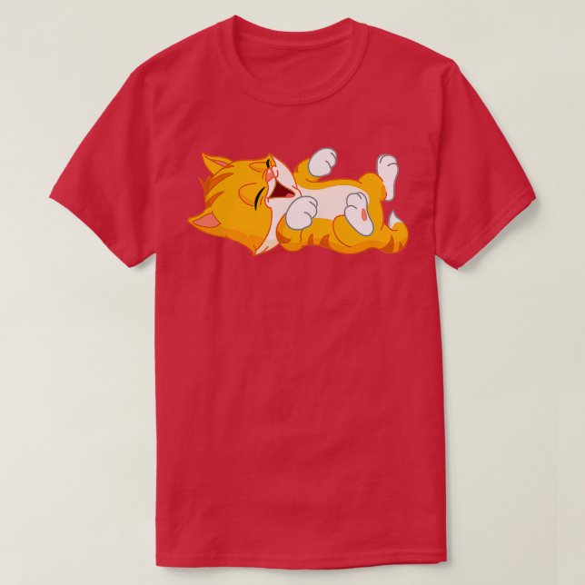 Camiseta Little Cat Looking At You With Love  (Diseño del anverso)