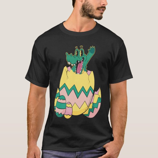 Camiseta Little Crocodile Egg Wildlife Reptile Alligator (Anverso)