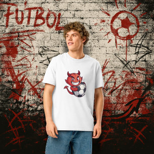 Camiseta Little Devil with a soccer ball