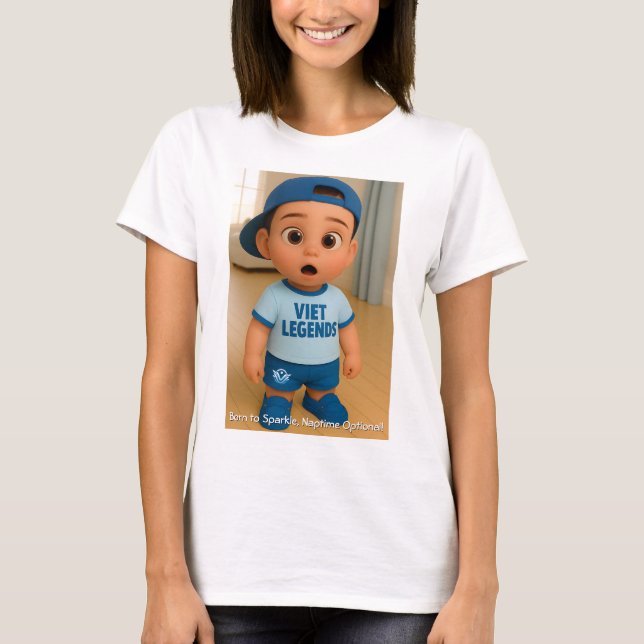Camiseta Little Dude Series 1 #VL - Born To Sparkle (Anverso)
