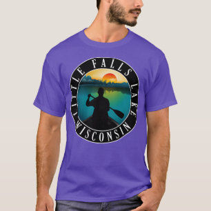 Camiseta Little Falls Lake Wisconsin Canoeing