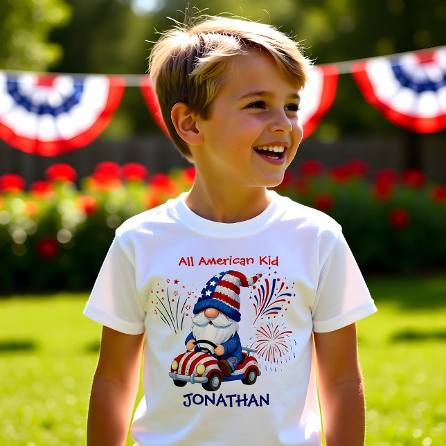 Camiseta Little Firecracker Gnome Kid  (Subido por el creador)