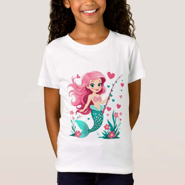 Camiseta  Little Fishing Princess Tee (Anverso)