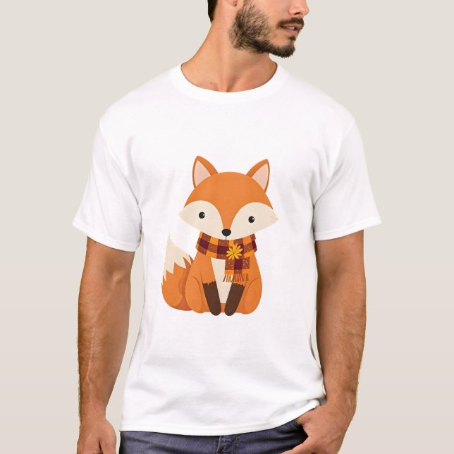 Camiseta Little Fox con Scarf (Anverso)