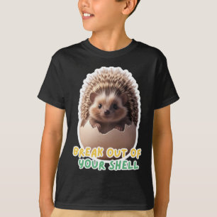 Camiseta Little Hedgehog@break Out Of Your Shell Pegatina