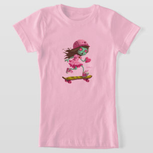Camiseta Little L Zombie Skater Chica TShirt