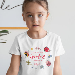 Camiseta Little Lovebug Chica Birday Party