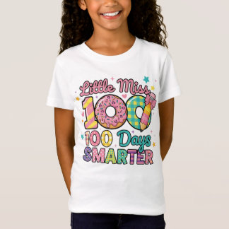 Camiseta Little Miss 100 Days Smarter 