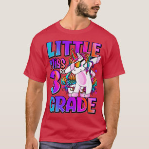 Camiseta Little Miss 3rd Grade Unicorn Back To School 3rd G