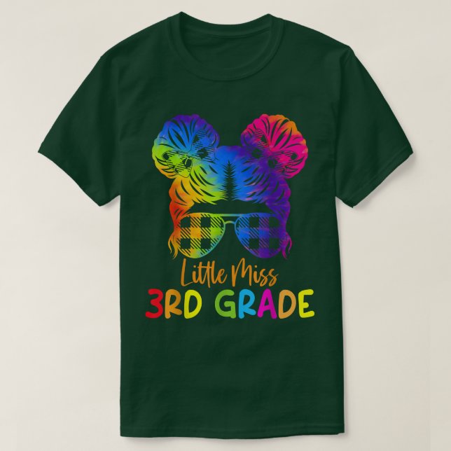 Camiseta Little Miss 3rd Grader First Day Of Hello Third Gr (Diseño del anverso)