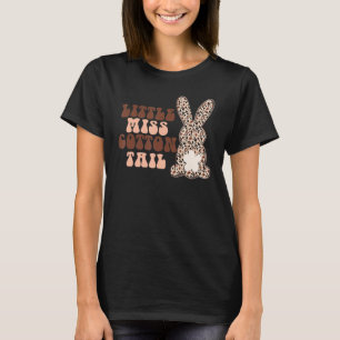 Camiseta Little Miss Cottontail Leopard Cheetah Cute Bunny