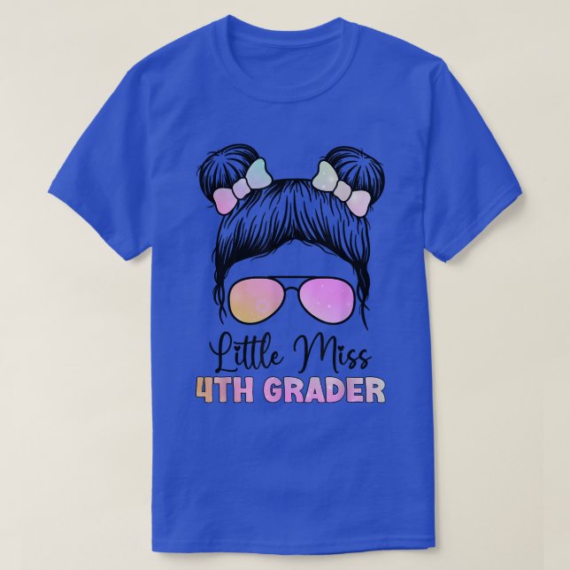 Camiseta Little Miss Fourth Grade Girl Back To School Shirt (Diseño del anverso)