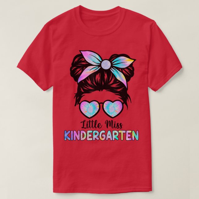 Camiseta Little Miss Kindergarten Girls Back To School Shir (Diseño del anverso)