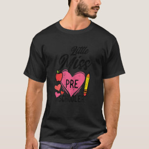 Camiseta Little Miss Preschooler Cute First Day Of School G