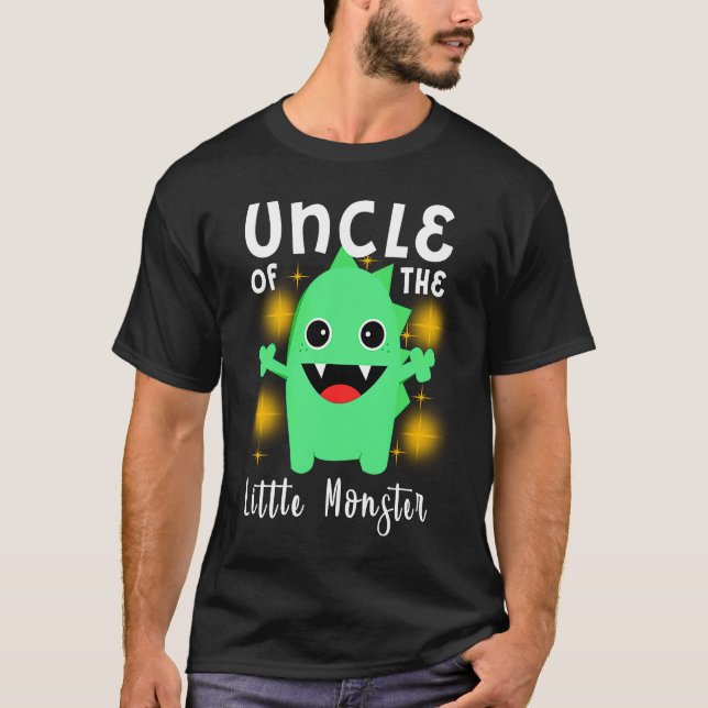 Camiseta Little Monster Outfit Uncle of the Little Monster (Anverso)