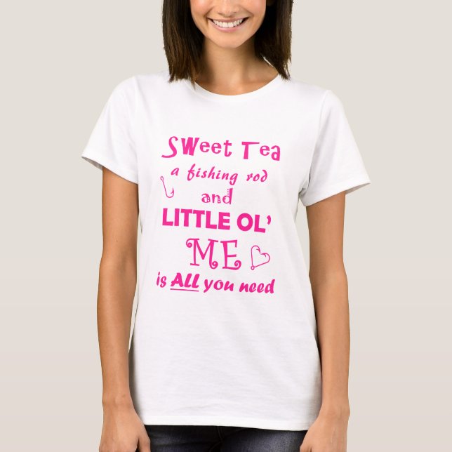 Camiseta Little Ol Me Fishing T-Shirt (Anverso)