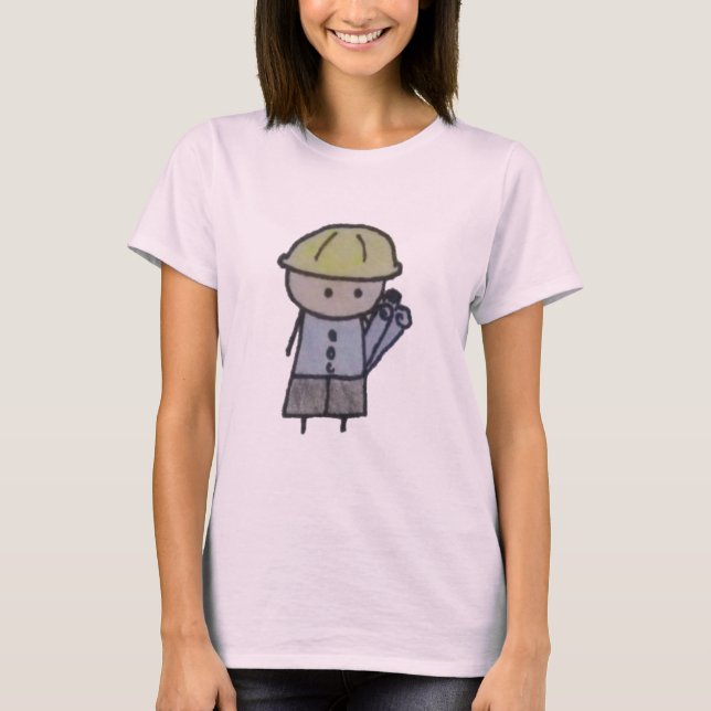Camiseta Little One architect womens organic fitted t-shirt (Anverso)