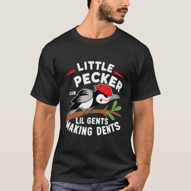 Camiseta Little Pecker Club Lil Gents Making Dents Retro Wo (Anverso)