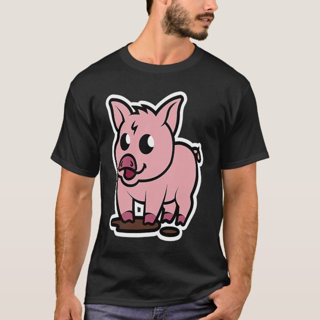 Camiseta Little Pig  Pet  Piggy (Anverso)