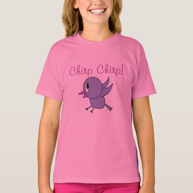 Camiseta Little Purple Birdy (Anverso)