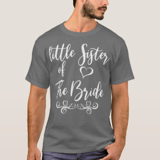Camiseta Little Sister of Bride & Groom Wedding Matching