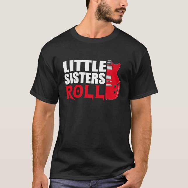 Camiseta Little Sisters Roll   Matching Younger Sister (Anverso)