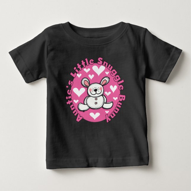 Camiseta Little Snuggle Bunny Raglan de tía (Anverso)