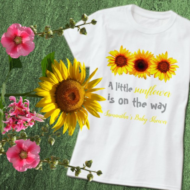Camiseta Little Sunflower Baby Shower (Subido por el creador)