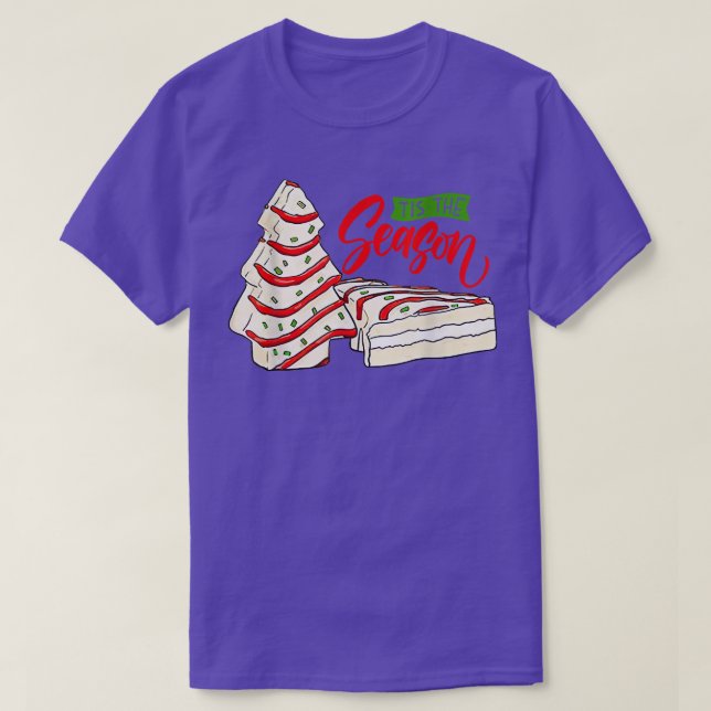 Camiseta Little This Season Christmas Tree Cakes Debbie (Diseño del anverso)