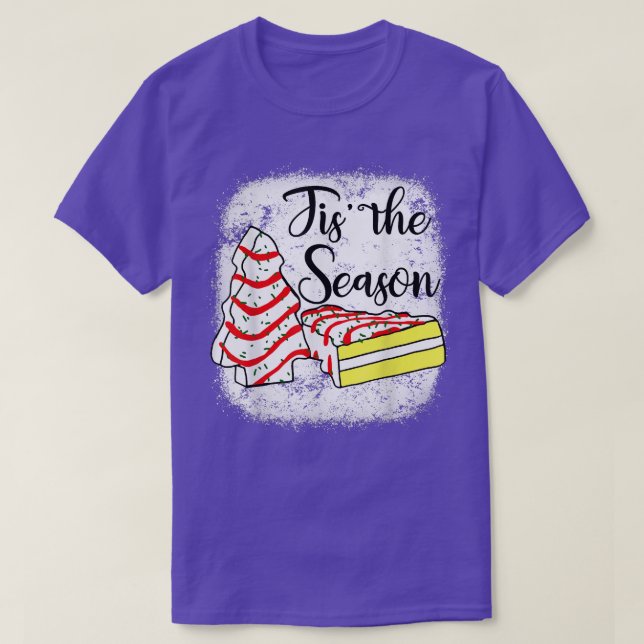 Camiseta Little This Season Christmas Tree Cakes Debbie  (Diseño del anverso)