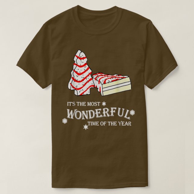 Camiseta Little This Season Christmas Tree Cakes Debbie (Diseño del anverso)