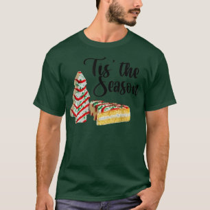 Camiseta Little Tis The Season Christmas Tree Cakes Debbie 