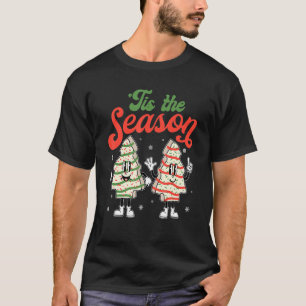 Camiseta Little Tis' The Season Christmas Tree Cakes Debbie