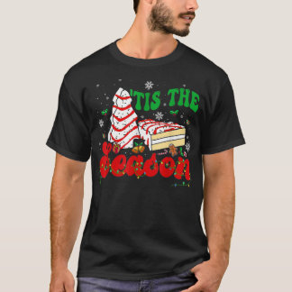 Camiseta Little Tis' The Season Christmas Tree Cakes Debbie