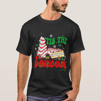 Camiseta Little Tis' The Season Christmas Tree Cakes Debbie