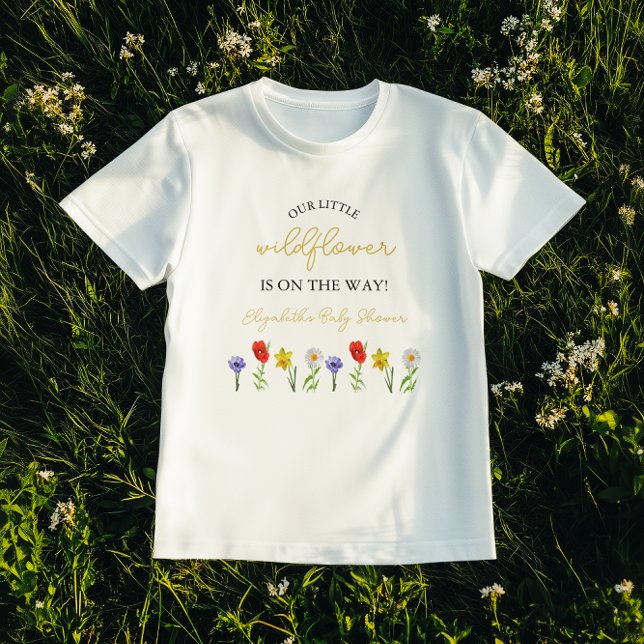Camiseta Little Wildflower Baby Shower (Subido por el creador)