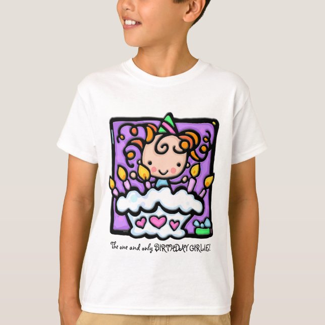 Camiseta ¡LittleGirlie tiene un fiesta! (Anverso)