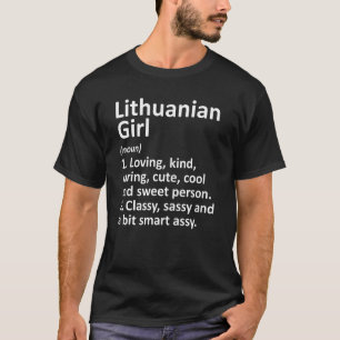 Camiseta Lituania, Chica lituano y divertida, raíces de paí
