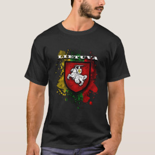 Camiseta Lituania Entrega Atributos Nacionales De Bandera Y