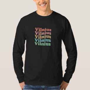 Camiseta Lituania Hippie de los 70 - Vilnius Retro