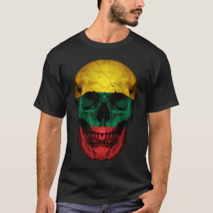 Camiseta Lituania: La bandera se desmorona con raíces litua