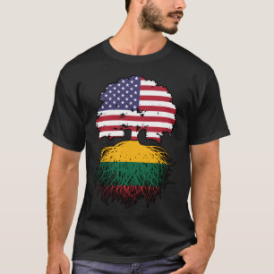 Camiseta Lituania Lituano Americano USA Estados Unidos