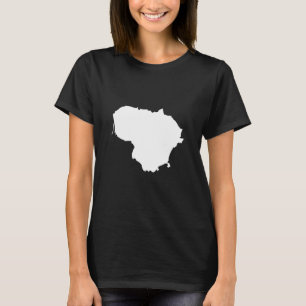 Camiseta Lituania Mapa de la bandera Lituania