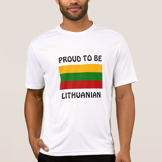 Camiseta Lituania: Orgulloso de ser lituano (Anverso)
