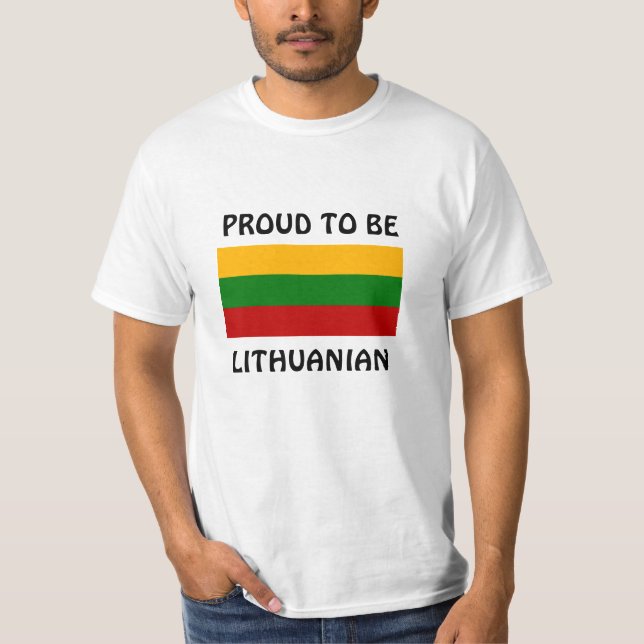 Camiseta Lituania: Orgulloso de ser lituano (Anverso)